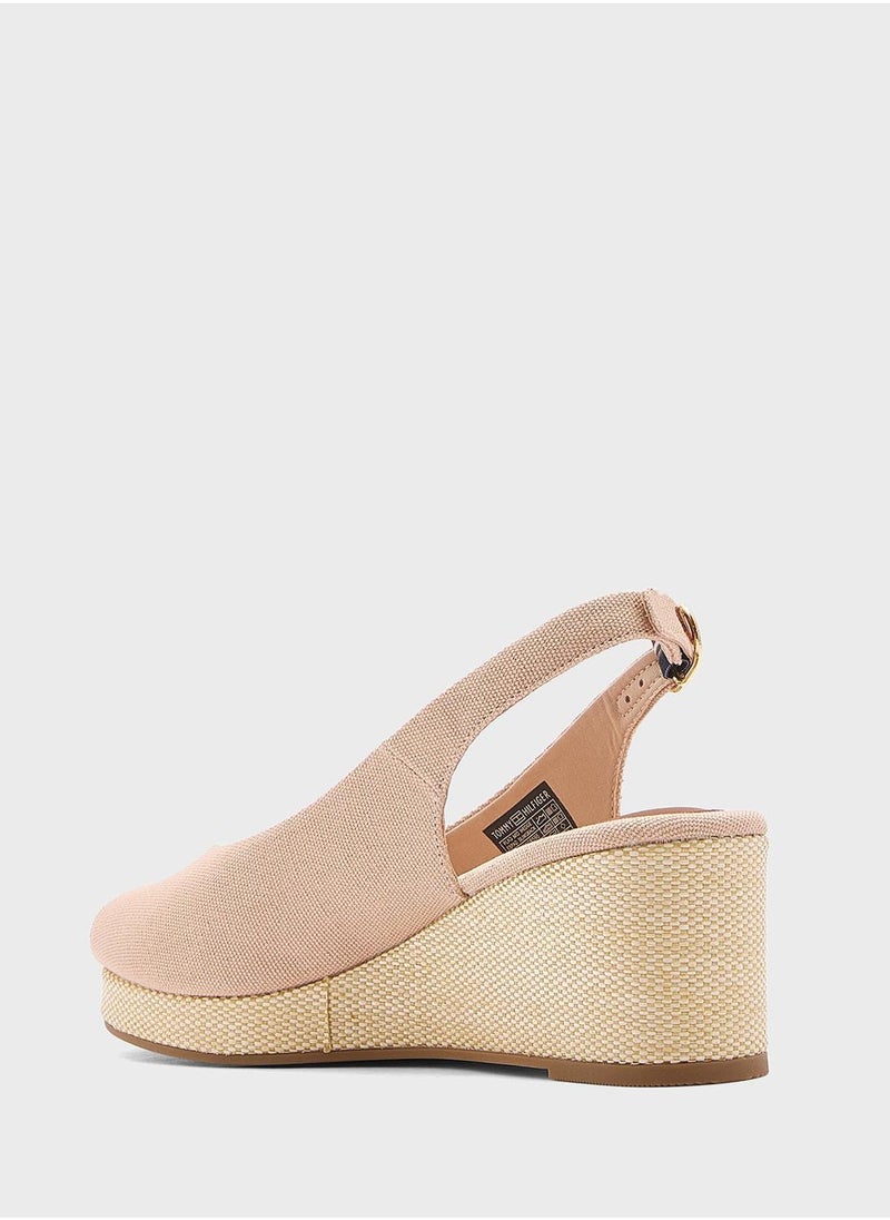 TOMMY HILFIGER MID WEDGE SLINGBACK ESPADRILLES  - Image 5
