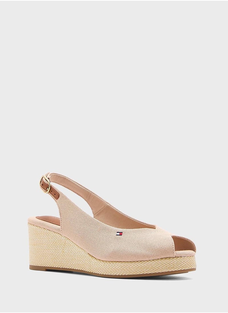 TOMMY HILFIGER MID WEDGE SLINGBACK ESPADRILLES  - Image 4