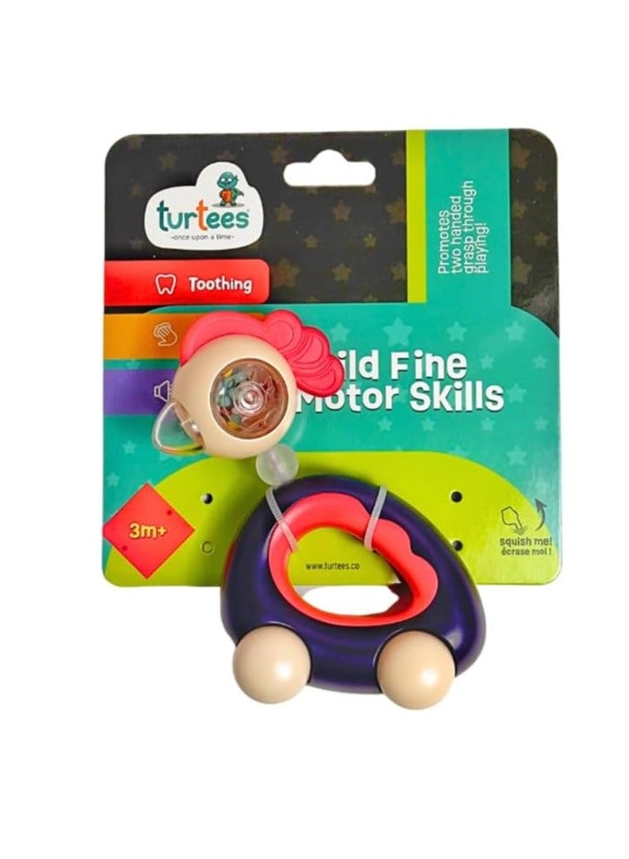turtees Baby Rattle with soft sound for soothing baby toys BPA Free - Image 5