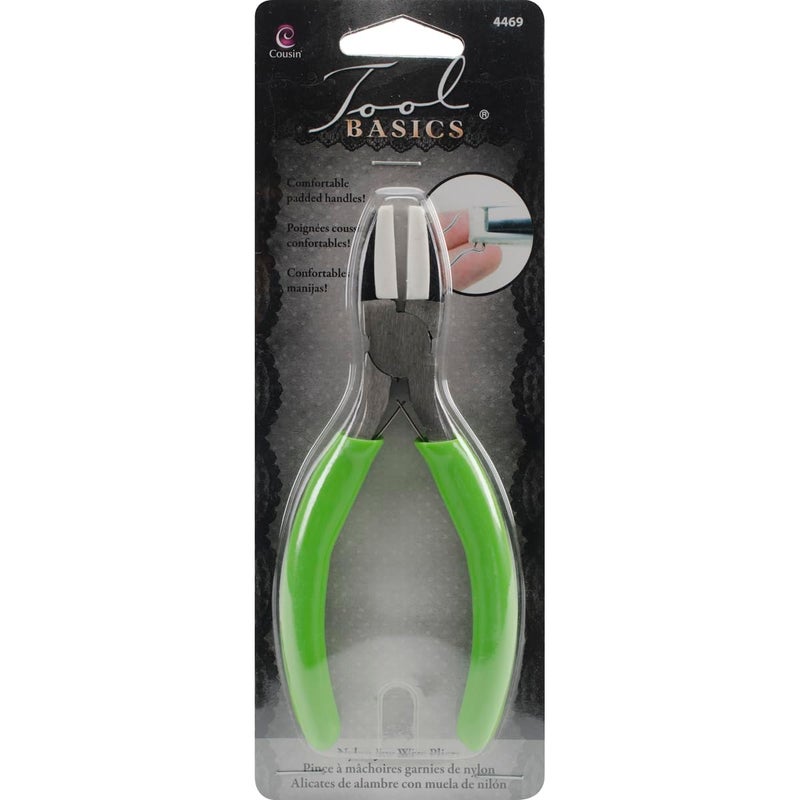 4469 Cousin Nylon Jaw Craft and Jewelry Pliers Green 5 1/2" 1