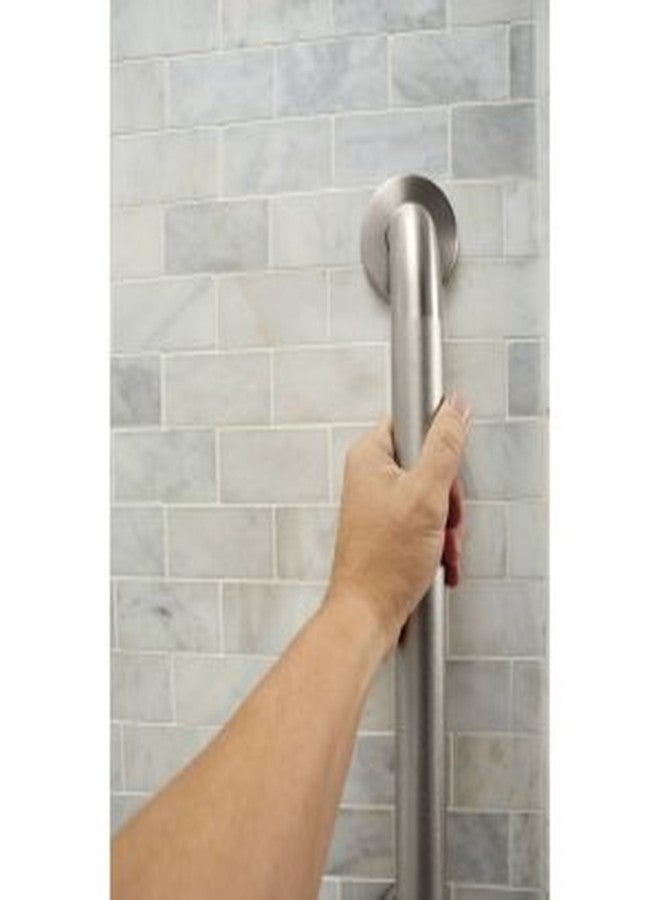 Moen R8742P Bathroom Safety 42-Inch Stainless Steel Bathroom Grab Bar with Textured Grip, Peened - Image 4
