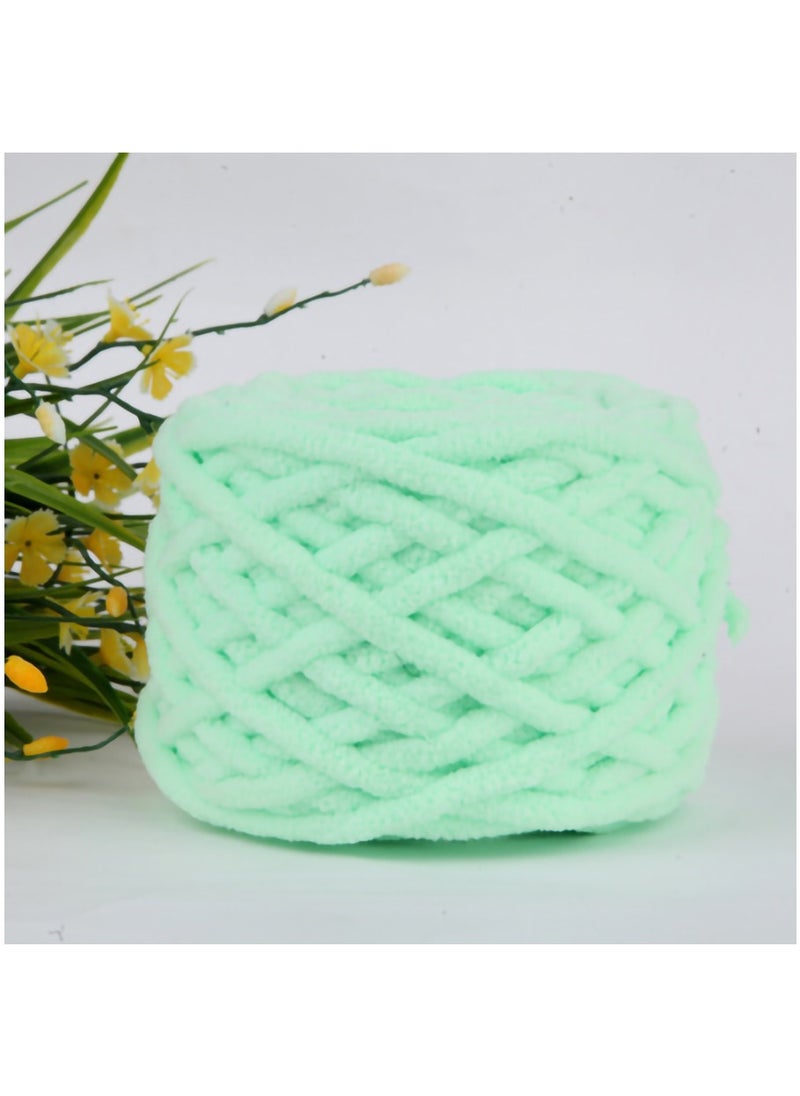 MileMelo 2-Piece Knitting Wool Yarn,Knitting Yarn Coarse Yarn for Crochet, Soft Chunky Yarn for Projects Making Plush Balls Handmade Bags Sweaters Shoes Hats Blankets Scarves Green  - Image 3