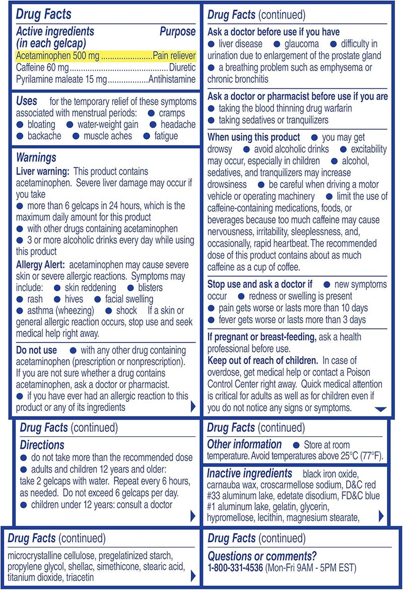 Midol Menstural Complete Gelcaps 24 ct - Image 4