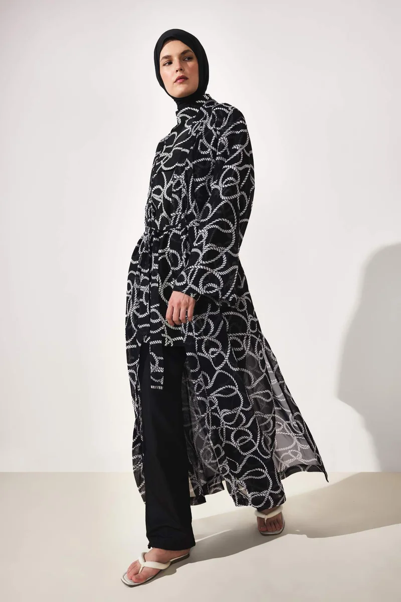 ديفاكتو Regular Fit Printed Burkini Pareo