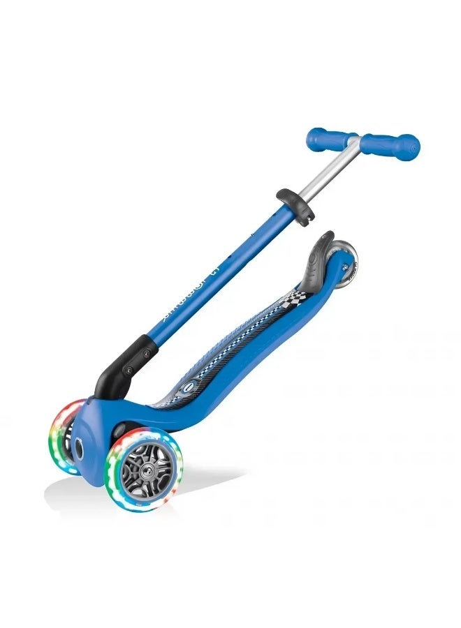 GLOBBER سكوتر جلوبر بريمو القابل للطي بخيال ثلاثي العجلات (أزرق بحري) - Image 3