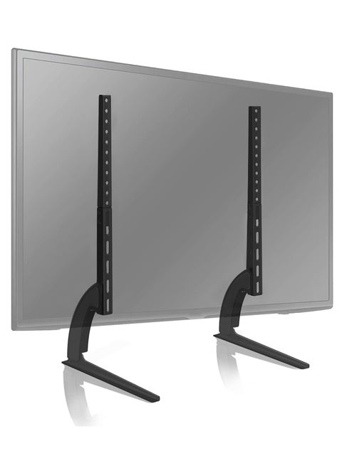 Universal Table Top TV Stand for Most 37-75 Inch Plasma LCD LED Flat or Curved Screen TVs with Height Adjustment VESA Patterns up to 800x500 mm 88 lbs