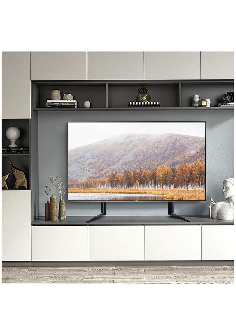 Arabest - Universal Table Top TV Stand for Most 37-75 Inch Plasma LCD LED Flat or Curved Screen TVs with Height Adjustment VESA Patterns up to 800x500 mm 88 lbs - Image 1