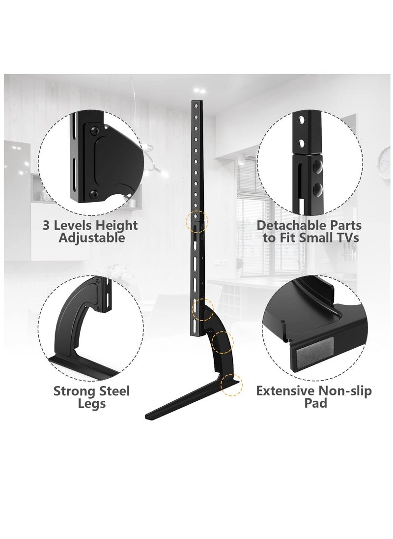Arabest - Universal Table Top TV Stand for Most 37-75 Inch Plasma LCD LED Flat or Curved Screen TVs with Height Adjustment VESA Patterns up to 800x500 mm 88 lbs - Image 1