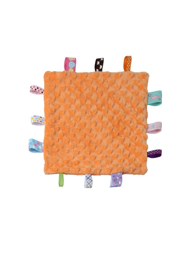 CREVENT Soft Plush Animal Face Security Blankets for Boys and Girls, Great Gifts for Birthday Baby Shower (Orange Fox Lovey +10"X10" Tag) - Image 4