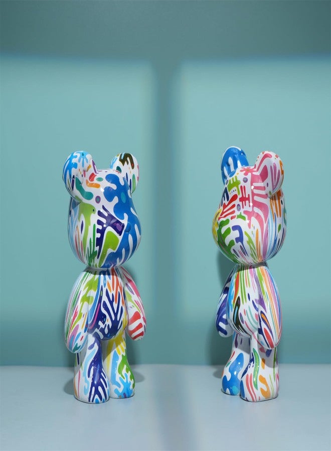 Coniuty Resin Bear Statue Decor for Home, Animal Sculpture Ornament for Indoor Room (Type E) - Image 3