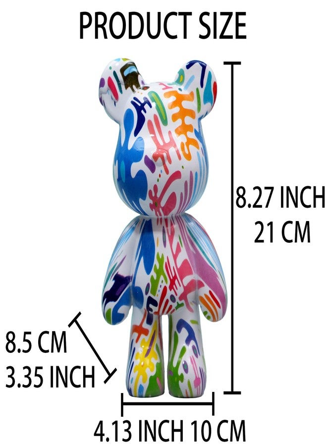 Coniuty Resin Bear Statue Decor for Home, Animal Sculpture Ornament for Indoor Room (Type E) - Image 2