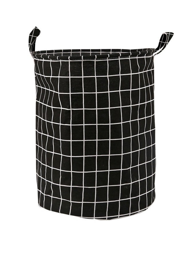 Foldable storage basket with handles for laundry, toys, bags, bathroom storage container, waterproof fabric cotton