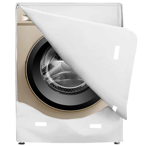STARTWO Washer/Dryer Cover,Washer and Dryer Covers,Washine Machine Cover for Waterproof and Dustproof Thickening Front-Loading Machine W27 D33 H39 in (silver) - Image 2