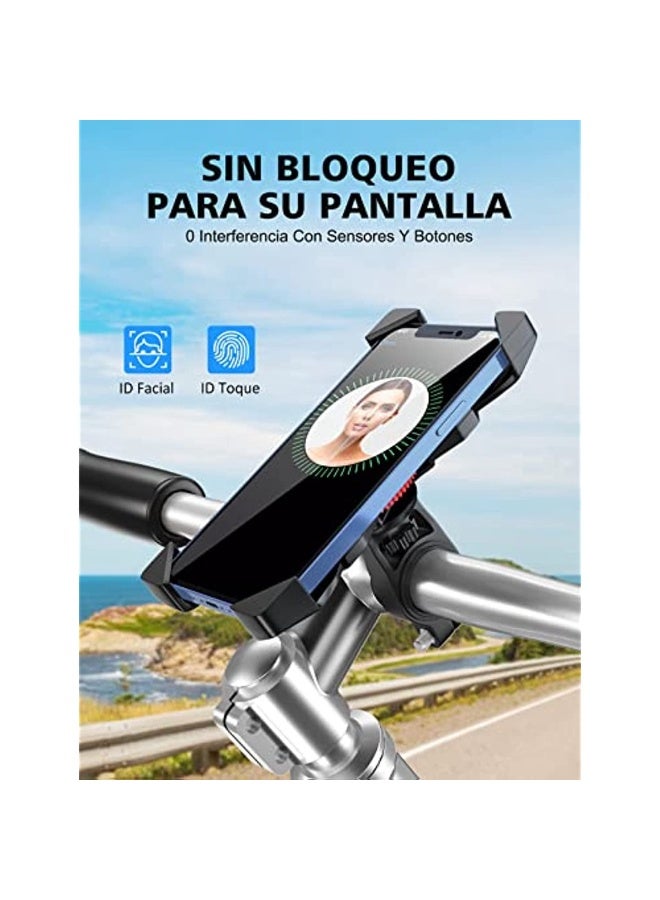 Generic Bicycle Mobile Stand 360 ° Rotation  Anti-Vibration】 Universal Motorcycle Mobile Holder Bicycle Mobile Phone Holder Compatible With Iphone 14 Pro Max/14 Pro/13 Pro/Samsung - Image 5