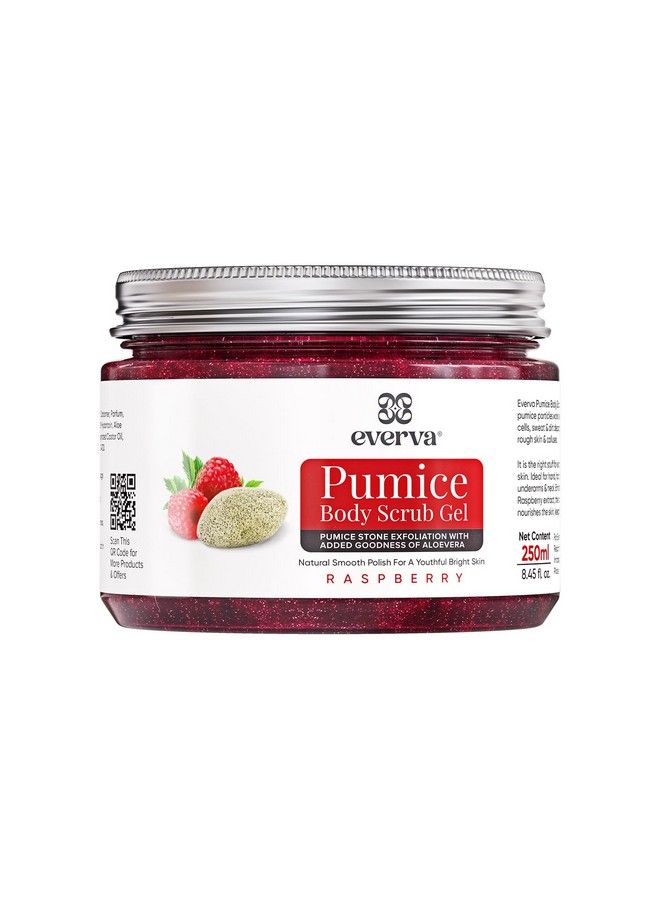 everva Pumice Body Scrub Gel With Added Goodness Of Aloe Vera And Raspberry 250 Ml. - Image 1