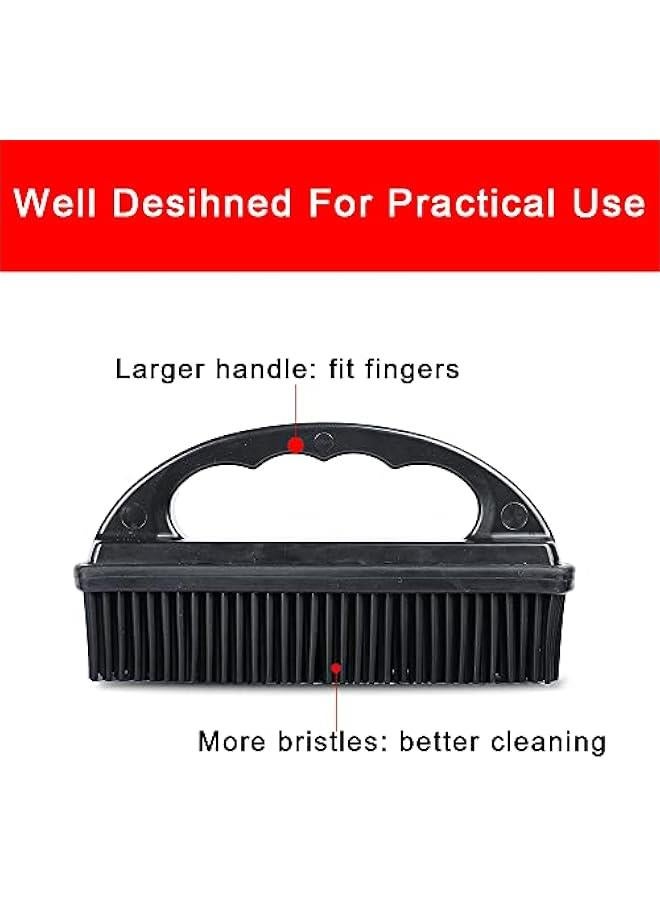 Silicone Pet Hair Remover Brush for Cleaning and Grooming Home Black color Fur and Lint Removal Tool - Image 2