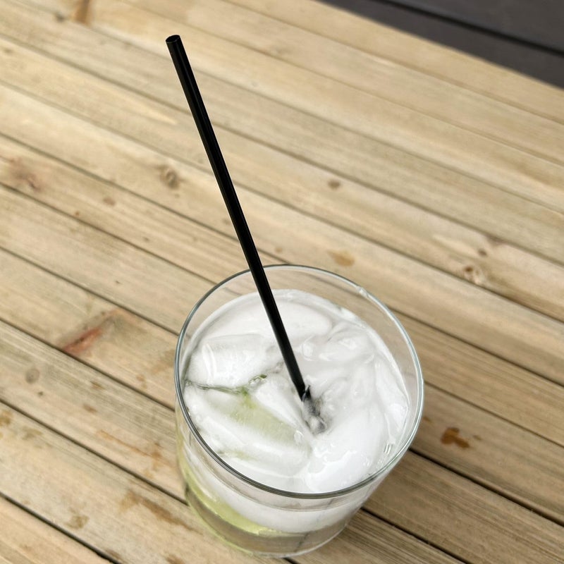 Boardwalk BWKSLSTUBL 8 in Polypropylene Cocktail Straws  Black 10Carton - Image 4