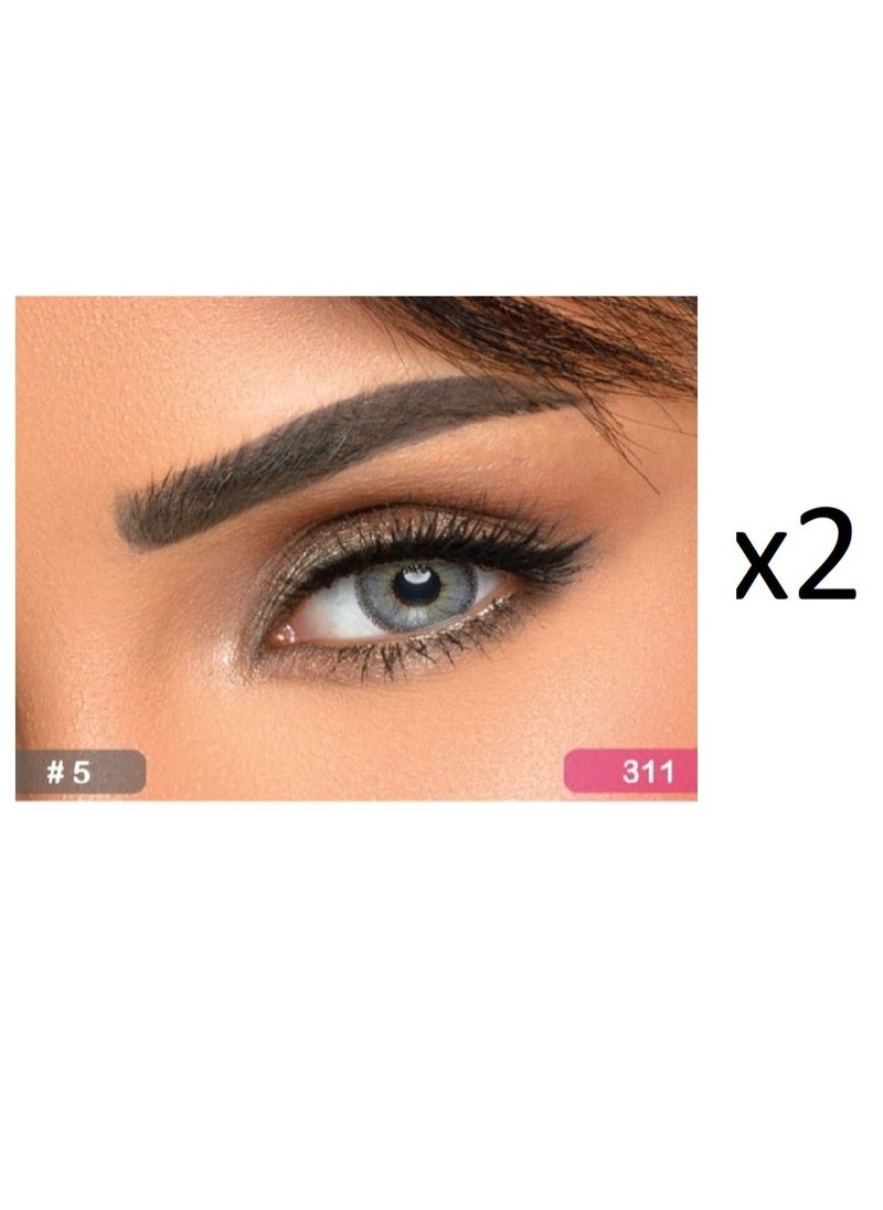 سندريلا ايز - عدسات عيون - هيزل جراي 5 (2 قطعة) - Image 1