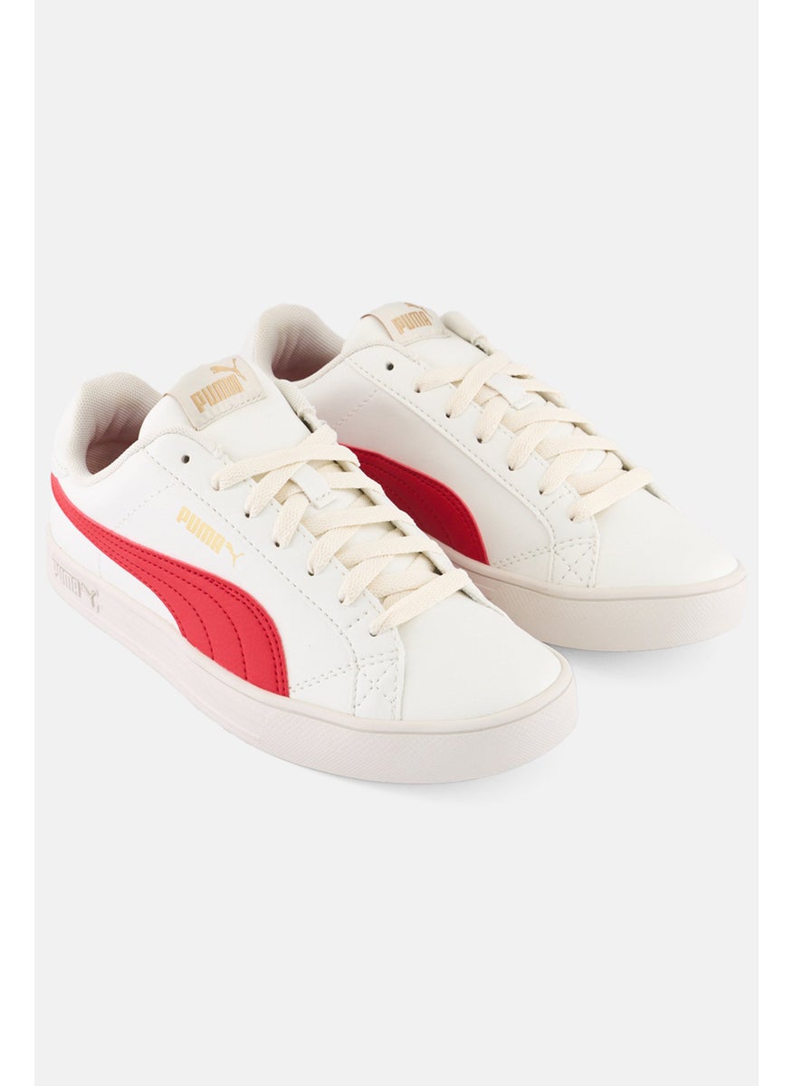 PUMA Kids Boy Lace Up Training Shoes, White  - Image 1