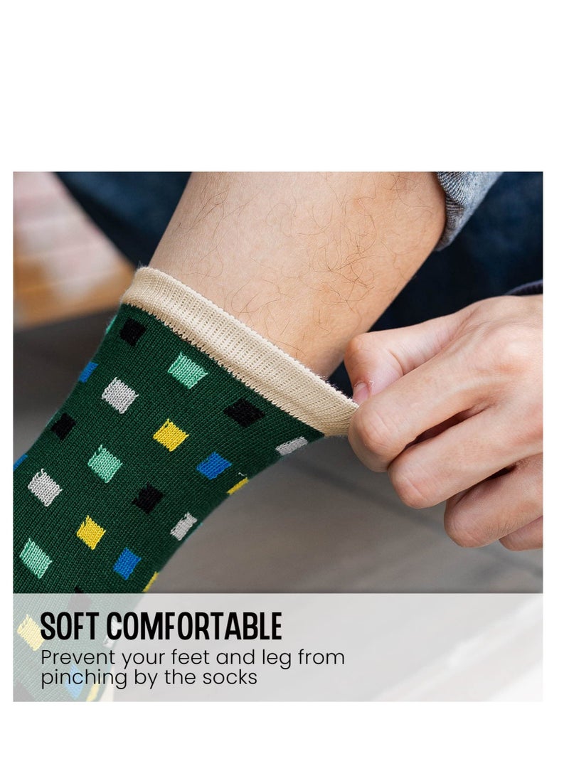 SYOSI Toe Socks Mens Five Finger Socks Cotton Sports Running Socks, Athlete Crew Socks with Toe for Men, 5 Pairs - Image 3