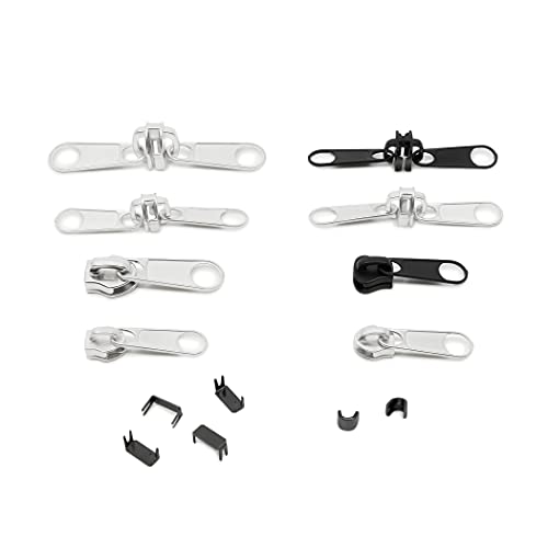 Dritz Outdoor Zipper Repair Kit, 14 Count of Assorted Sliders & Stops - Image 3