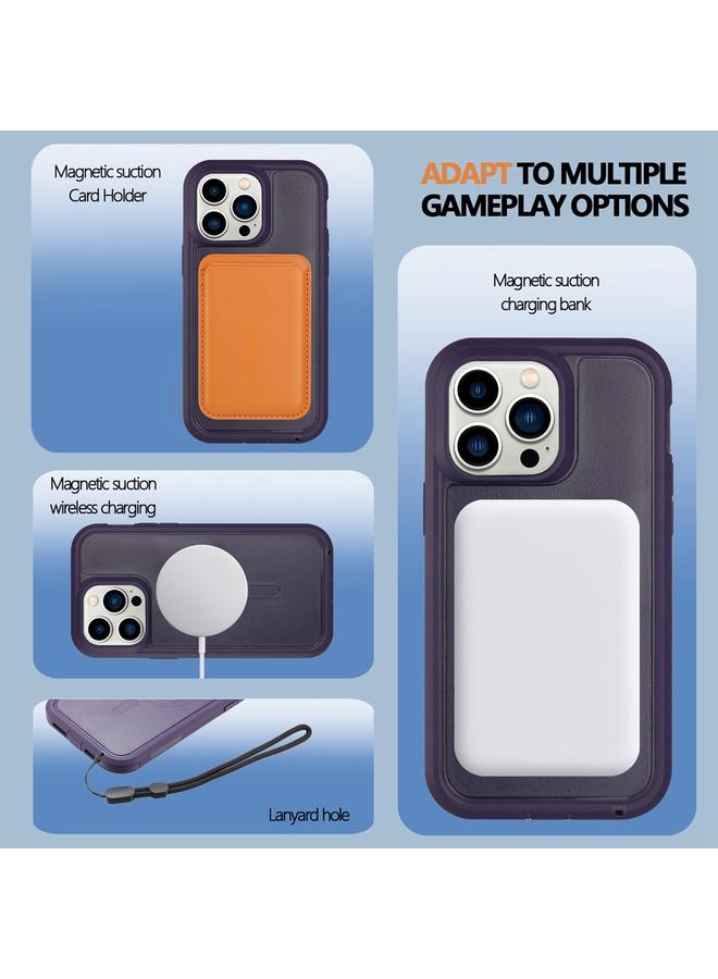 اس-توب جراب لهاتف iPhone 15 Defender Series XT MagSafe مغناطيسي PC + جراب هاتف مقاوم للصدمات من مادة TPU - Image 4