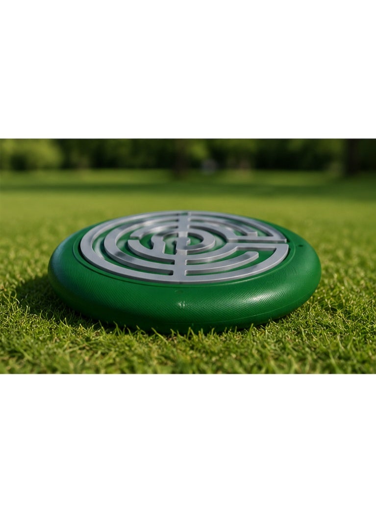 NAYATOPIA 3D Printed Flying Disc Frisbee for Outdoor Games, 22 cm, Green and Grey - Image 4