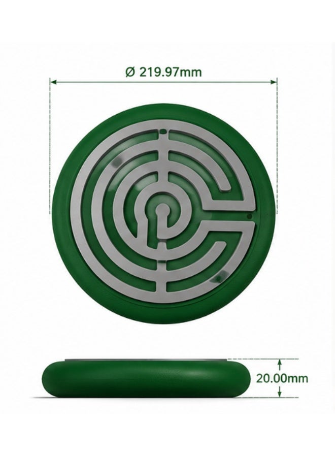 NAYATOPIA 3D Printed Flying Disc Frisbee for Outdoor Games, 22 cm, Green and Grey - Image 3