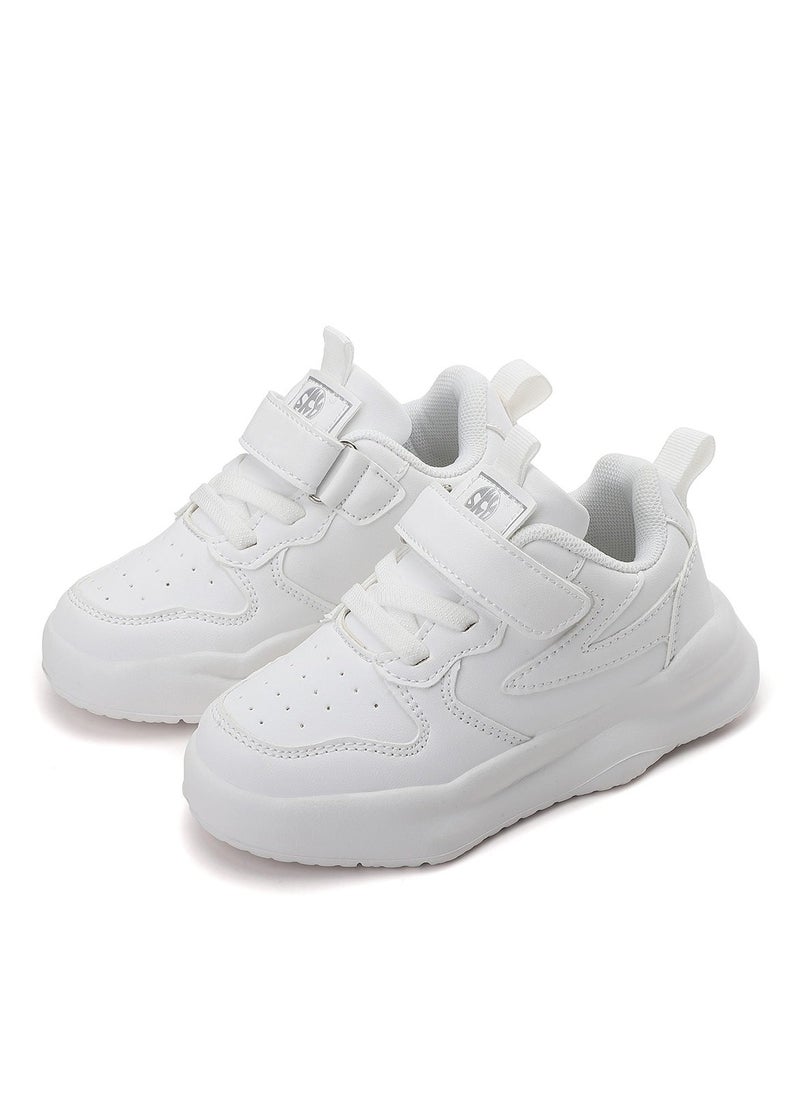 Sky View Unisex-Child White Shoes Breathable Sneakers for Boys Girls Lightweight Running Shoes Kids Toddler/Little Kid Gym Shoes - Image 3