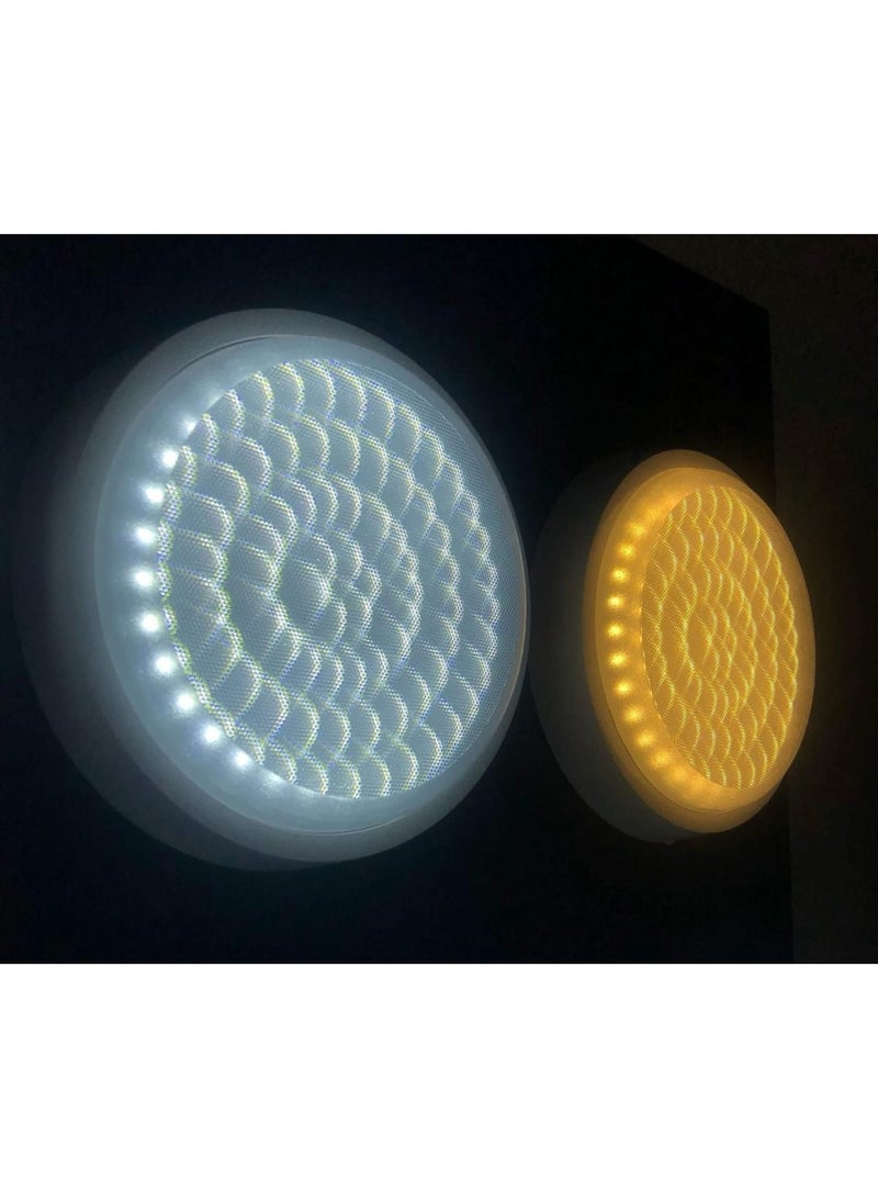 Sian Tech 5 pieces of 36W white LED wall mounts, 3D white light, aluminum body, 6500K color temperature, 3600 lumens, 25,000 hours lifespan, CRI 85, 30-month warranty - Image 3