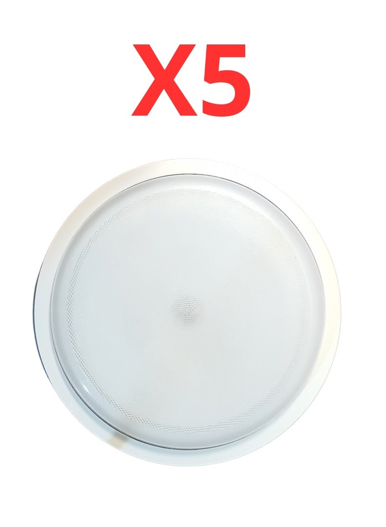 Sian Tech 5 pieces of 36W white LED wall mounts, 3D white light, aluminum body, 6500K color temperature, 3600 lumens, 25,000 hours lifespan, CRI 85, 30-month warranty - Image 1