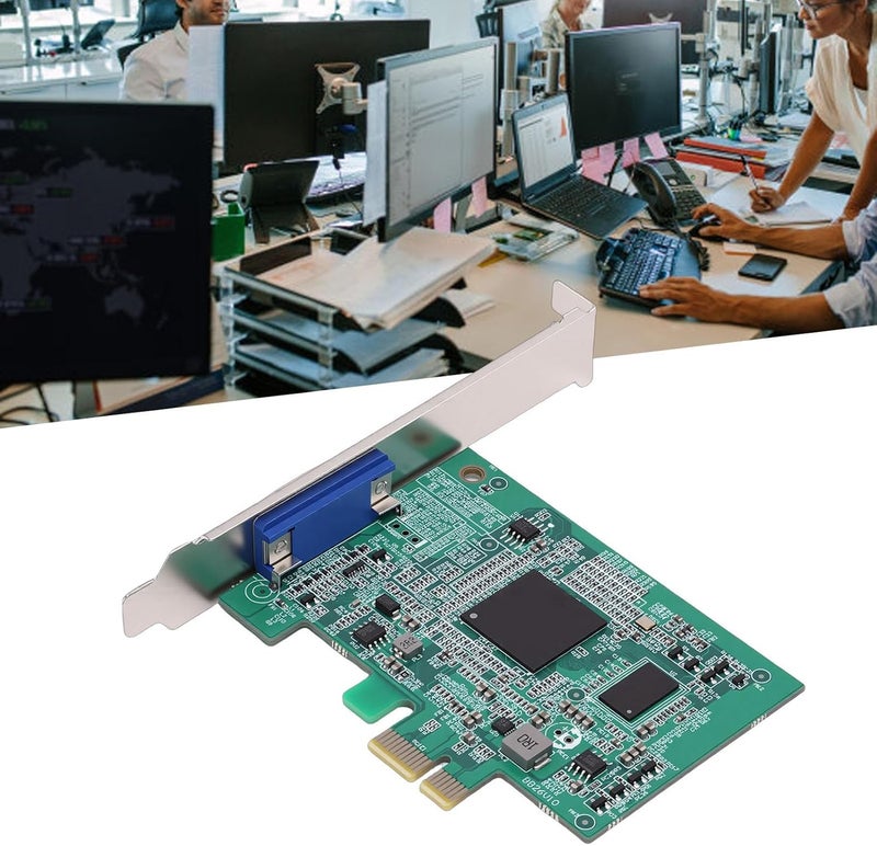 بطاقة رسومات ciciglow بسعة 512 ميجابايت من نوع PCIe، بطاقة فيديو VGA بدقة 64 بت متوافقة مع لوحات أم X99 وX79 وNAS وPCDN، ذات استهلاك منخفض للطاقة. - Image 4