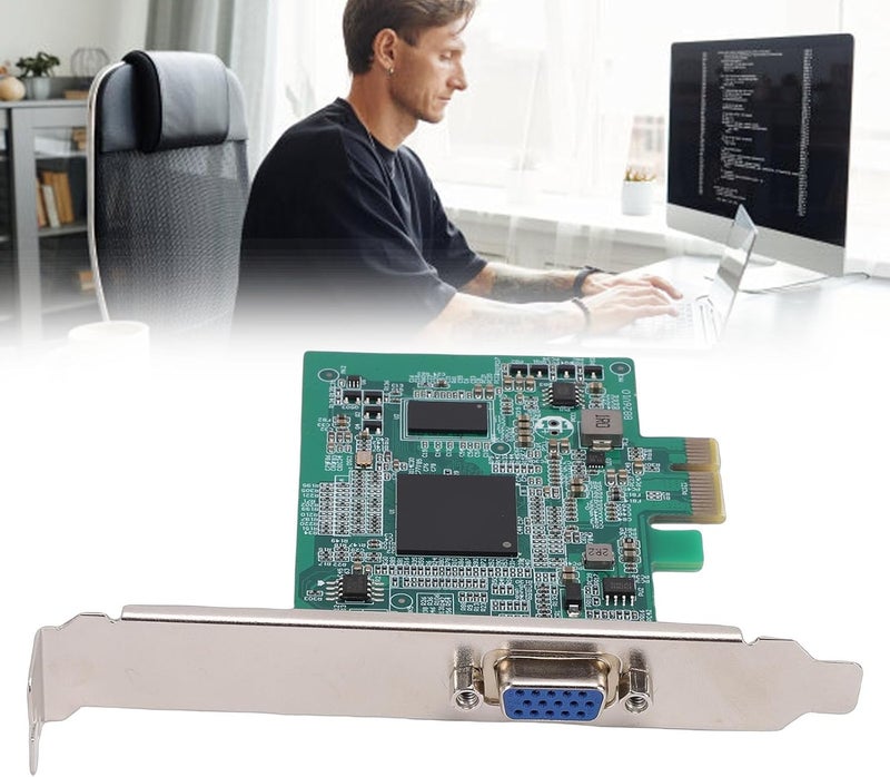 بطاقة رسومات ciciglow بسعة 512 ميجابايت من نوع PCIe، بطاقة فيديو VGA بدقة 64 بت متوافقة مع لوحات أم X99 وX79 وNAS وPCDN، ذات استهلاك منخفض للطاقة. - Image 5