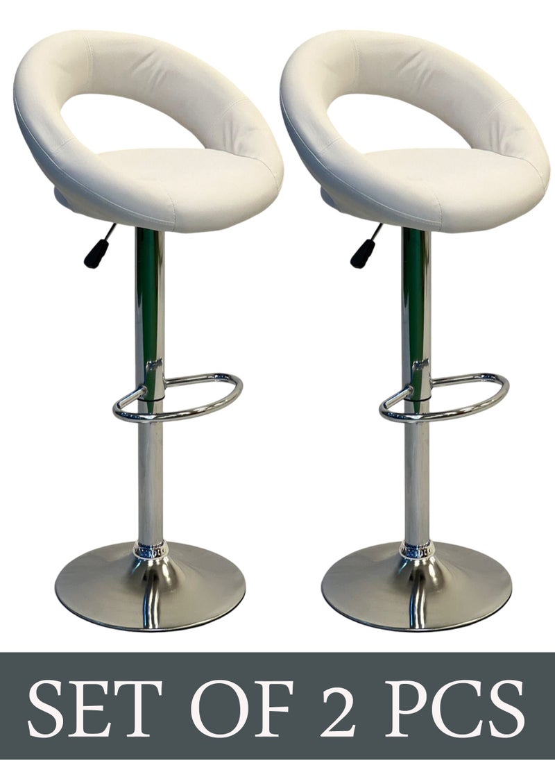 Living SET OF 2 Modern Adjustable Counter Height Barstools  - Image 1