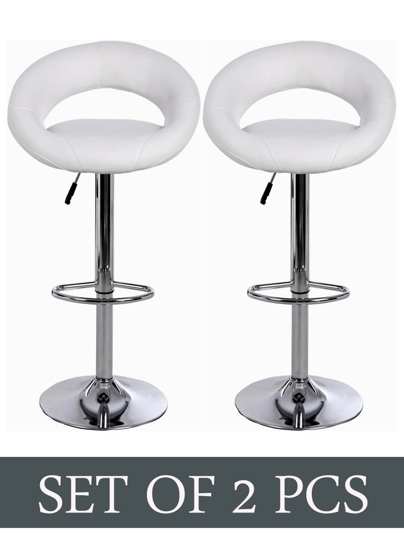 Living SET OF 2 Modern Adjustable Counter Height Barstools  - Image 3