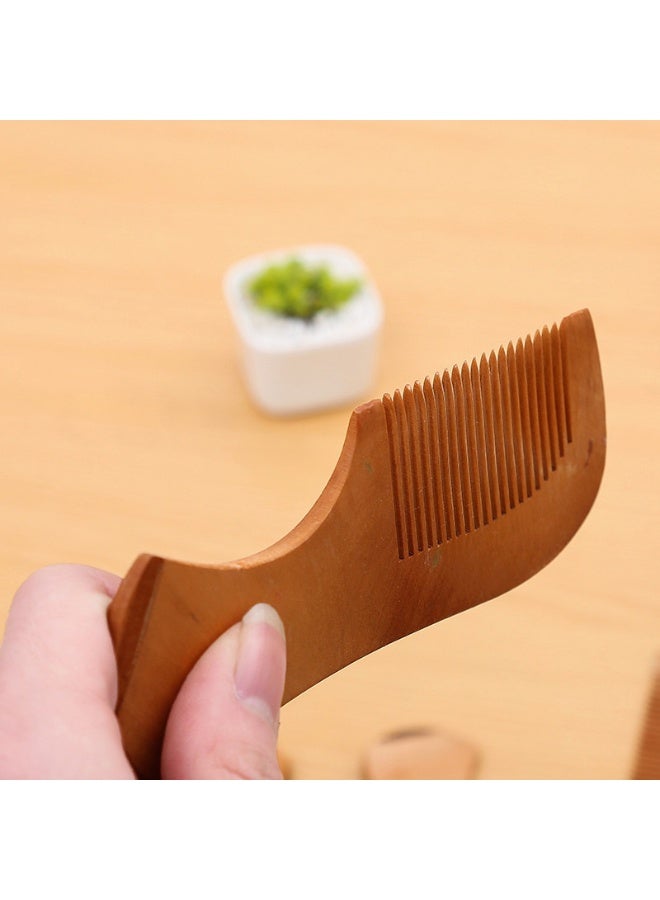 عبوة 2 من أمشاط الشعر الخشبية المصنوعة يدوياً من خشب الصندل الأخضر الطبيعي 100% - مشط أسنان ناعمة ومضاد للكهرباء الساكنة | يفك تشابك الشعر المبلل أو الجاف بلمسة عطرية خشبية فاخرة | مثالي لجميع أنواع الشعر. - Image 5