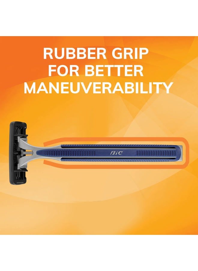 Bic Sensitive 3 Disposable Razors for Men With 3 Blades for Sensitive Skin, 12 Count Value Pack of Shaving Razors - Image 5