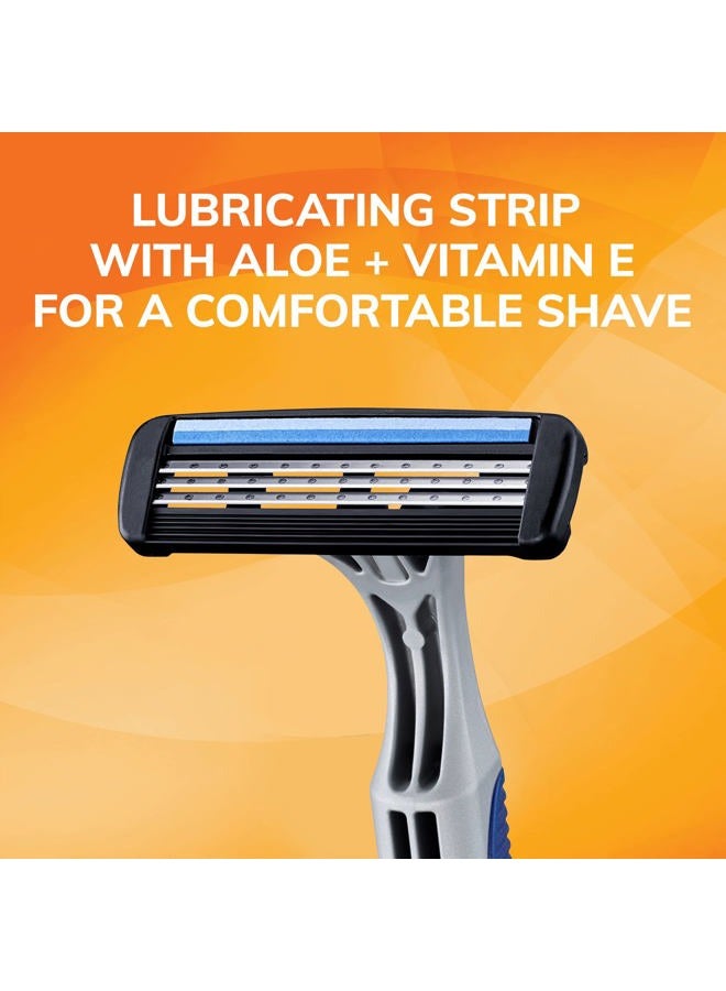 Bic Sensitive 3 Disposable Razors for Men With 3 Blades for Sensitive Skin, 12 Count Value Pack of Shaving Razors - Image 4