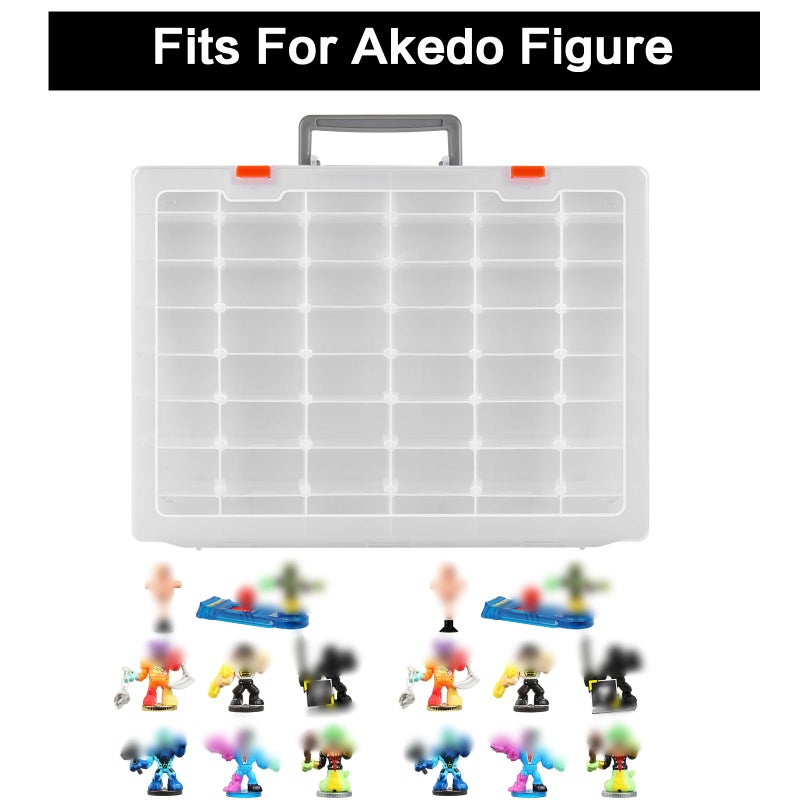 Aptbyte Case Compatible with Akedo Ultimate Arcade Warriors Starter Pack Toy Storage for Battle Arena Controller  Warrior Collector Mini Battling Action Figures Holder for Akedo Game Playset Box Only - Image 3