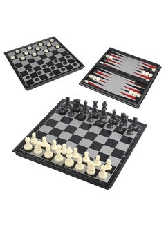® 3 in 1 Chess Board & Table & Whirlpool Magnetic Chess Pieces Set with Foldable/Portable Storage Board Traditional Game Educational Toys