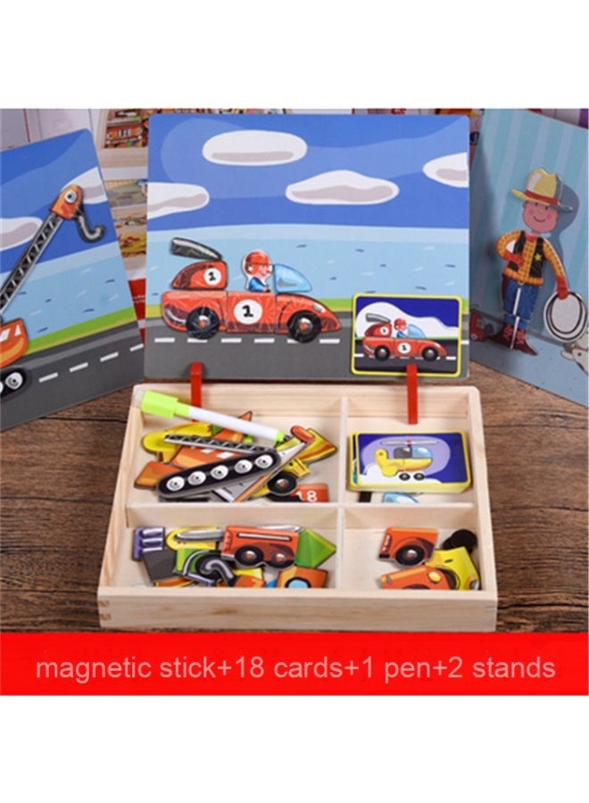 لعبة ألغاز خشبية للأطفال لتطوير المهارات الذهنية