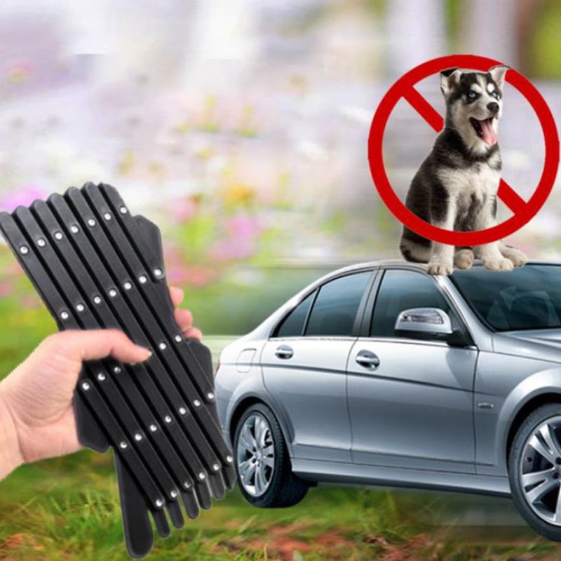 GALPADA Portable Car Window Pet Barrier Fence Black Small Retractable Pet Enclosure Made of PP Material Install Animal Protector for Cats and Dogs Ventilated Safety Guard for Cars Trucks - Image 3
