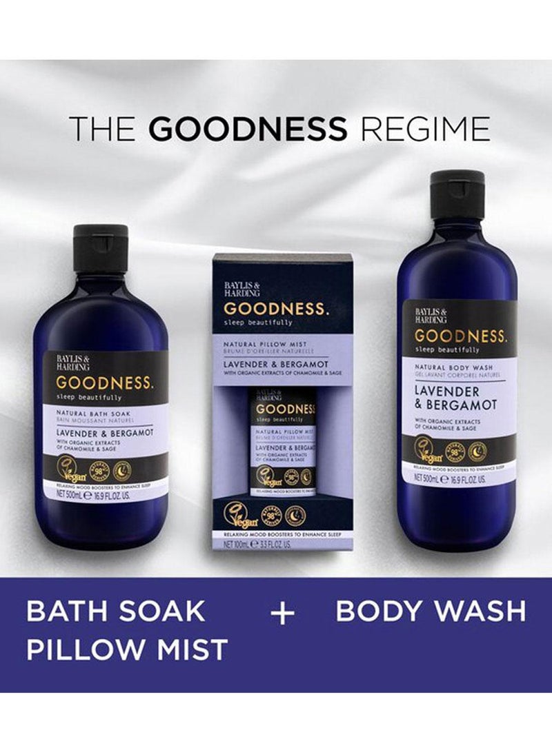 Baylis & Harding Goodness Sleep Lavender and Bergamot Body Wash, 500ml | Natural Essential Oils for Relaxation and Better Sleep | Vegan - Image 4