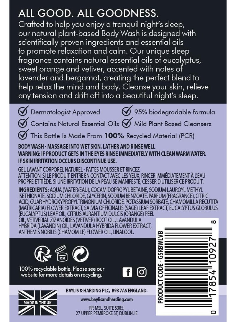 Baylis & Harding Goodness Sleep Lavender and Bergamot Body Wash, 500ml | Natural Essential Oils for Relaxation and Better Sleep | Vegan - Image 5