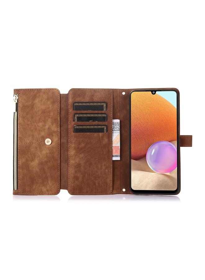 اس-توب جراب لهاتف Samsung Galaxy A32 4G Dream 9 - جراب هاتف جلدي بمحفظة وسحاب مع 9 بطاقات - Image 4