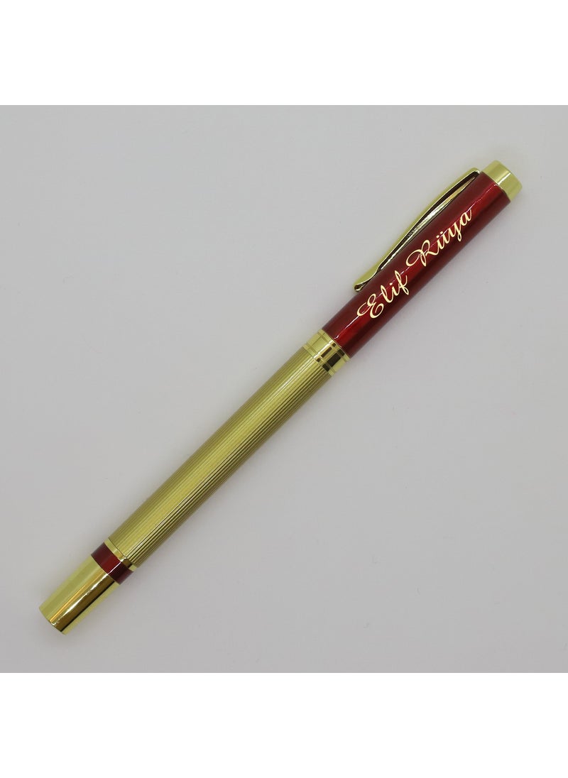 Ada Laser Personalized Gold Gilded Metal Roller Pen - pzsku/Z4FBA6138D8B94232F0FFZ/45/_/1725793798/b74693cd-1dc9-4767-8237-6f4a922c5e21