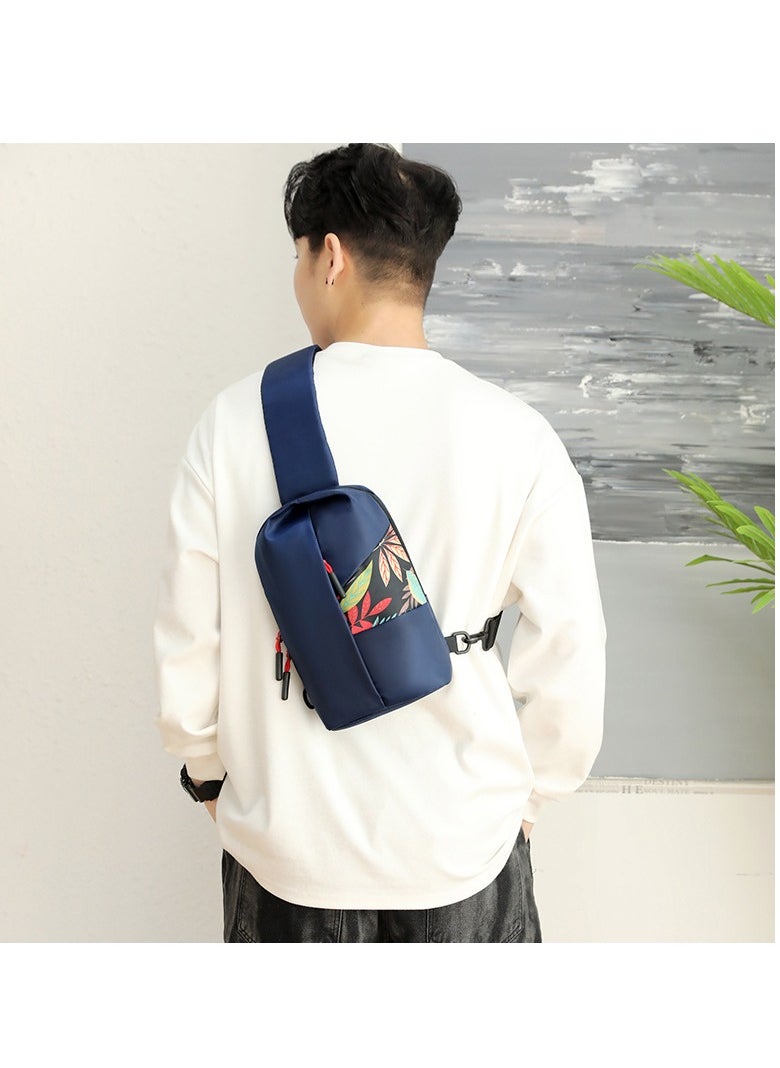 KUYING New Men's Chest Bag Fashion Print Outdoor Leisure Sports Shoulder Bag  - Image 2