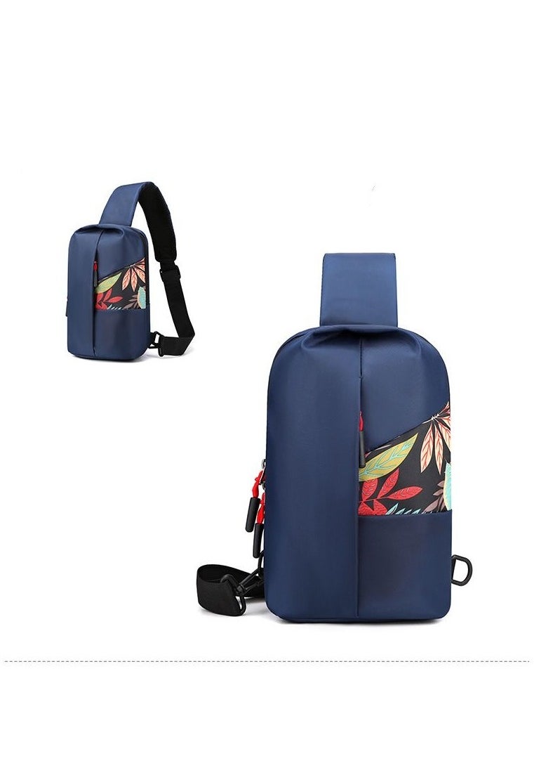 KUYING New Men's Chest Bag Fashion Print Outdoor Leisure Sports Shoulder Bag  - Image 1