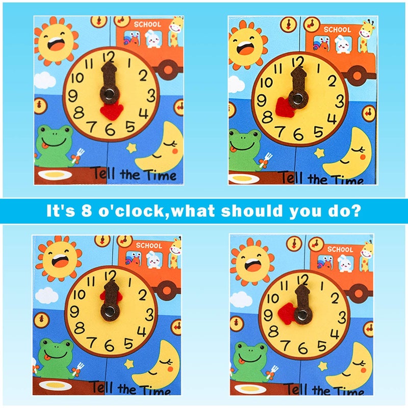 beiens Quiet Book Montessori Toys, Busy Board for Toddlers 1 2 3 4, Toddler Activities Busy Book, Toddlers Travel Toy, Sensory 3D Cloth Books for Infants Baby Boys and Girls Gift - Image 4