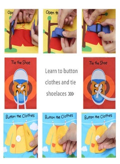 beiens beiens Quiet Book Montessori Toys, Busy Board for Toddlers 1 2 3 4, Toddler Activities Busy Book, Toddlers Travel Toy, Sensory 3D Cloth Books for Infants Baby Boys and Girls Gift  - Image 2
